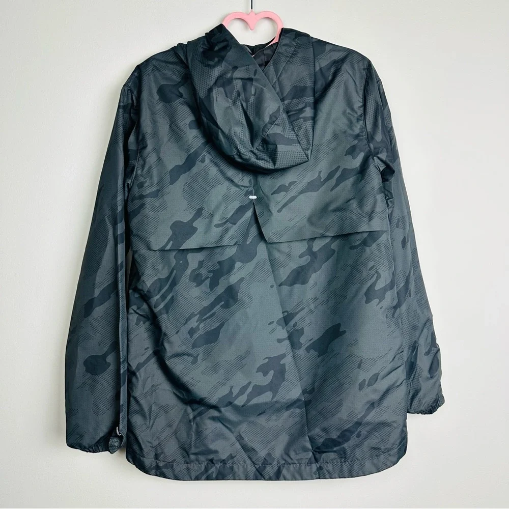 Champion Kids' Black Camouflage Raincoat Water Resistant Tilted Camo Size Large